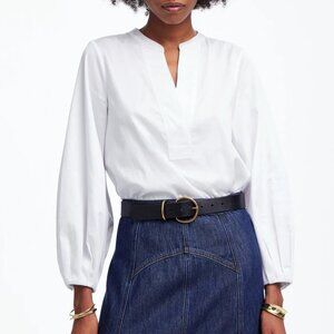 Madewell V-Neck Long-Sleeve Top Size L